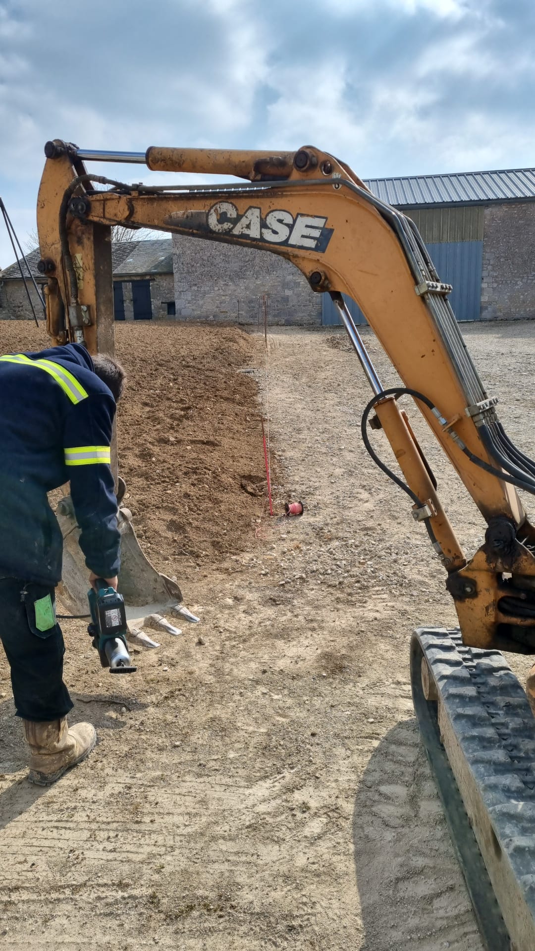 réalisation d'une bordure en béton