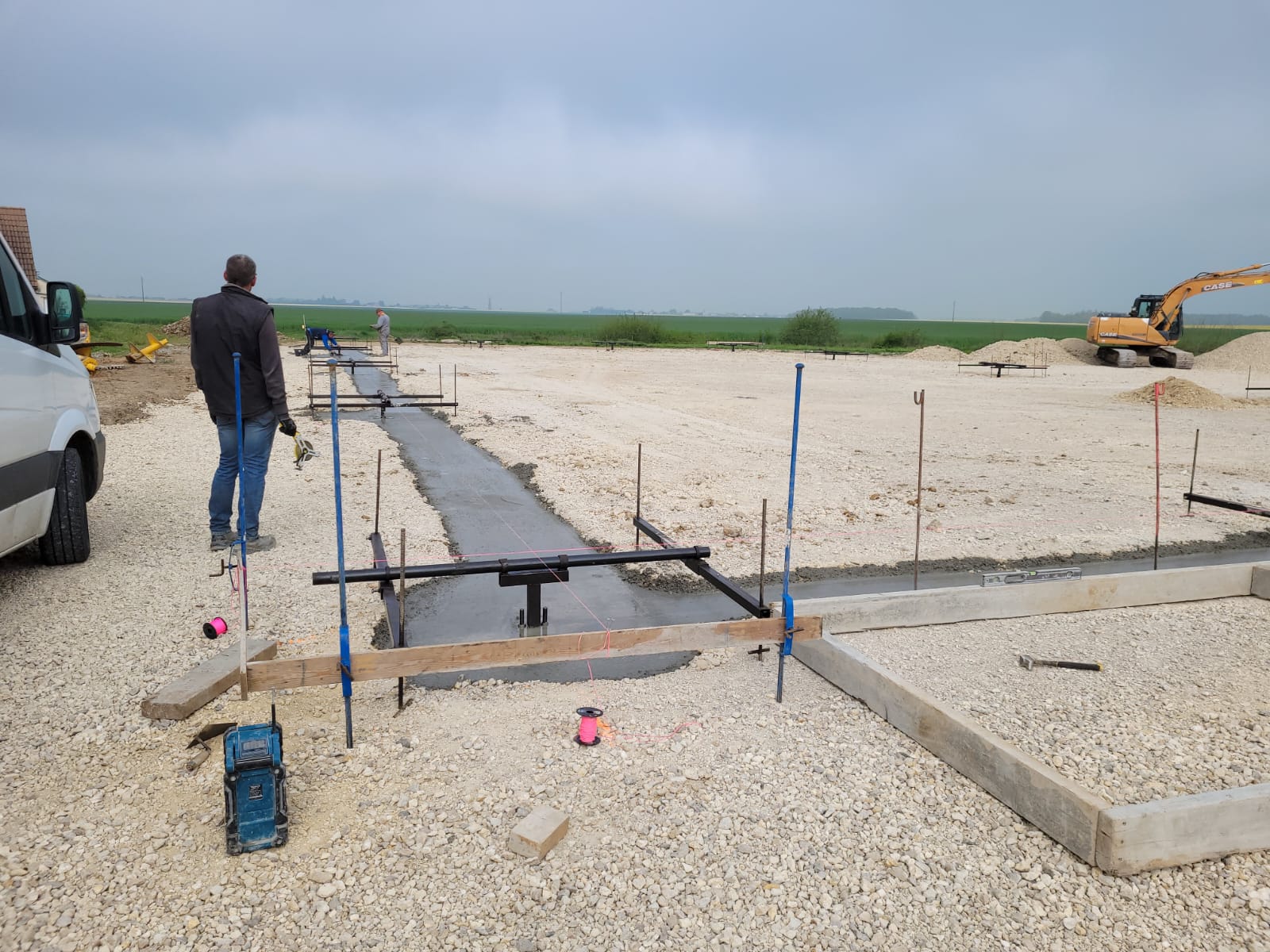 réalisation d'un hangar